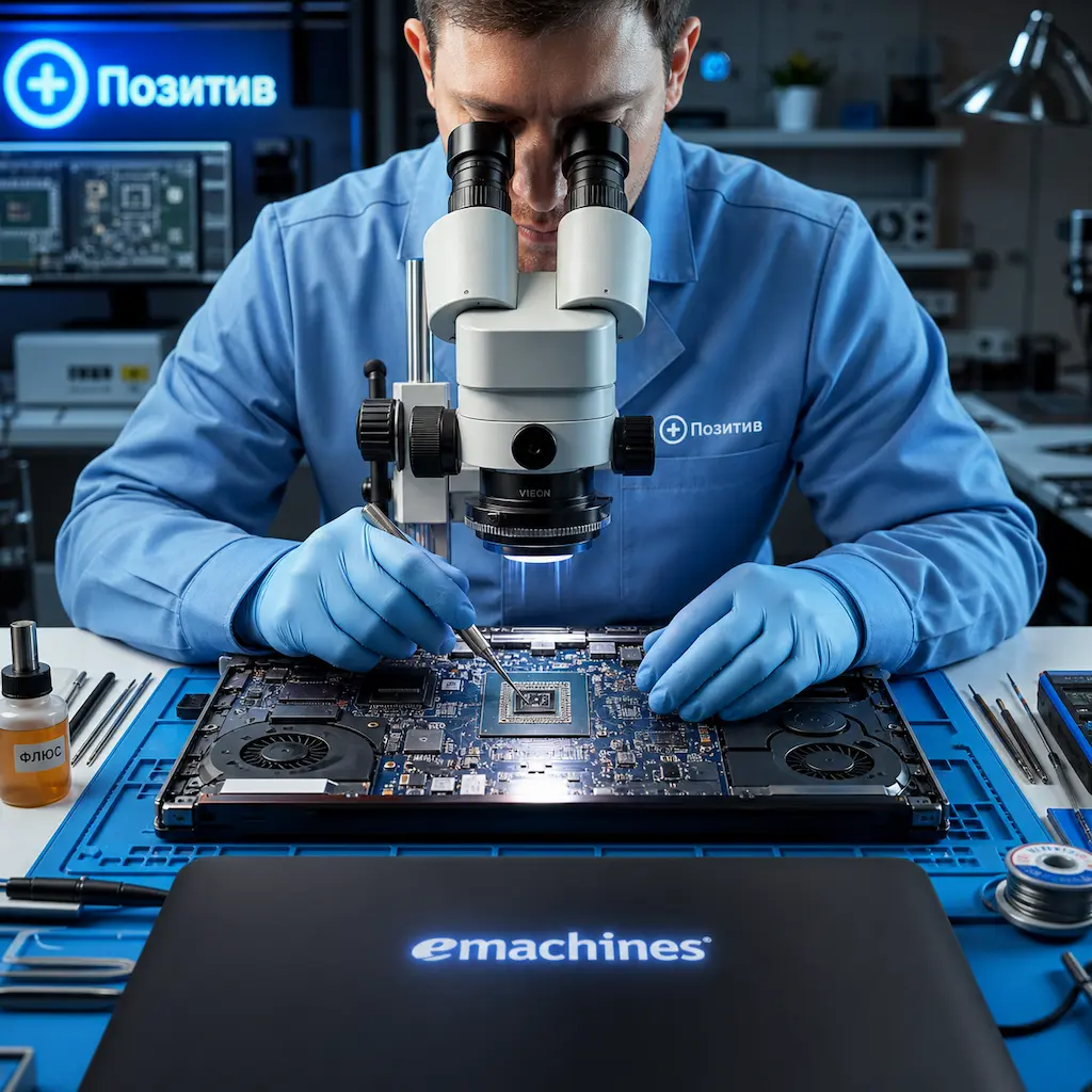 Замена видеокарты ноутбука Emachines в Стерлитамаке