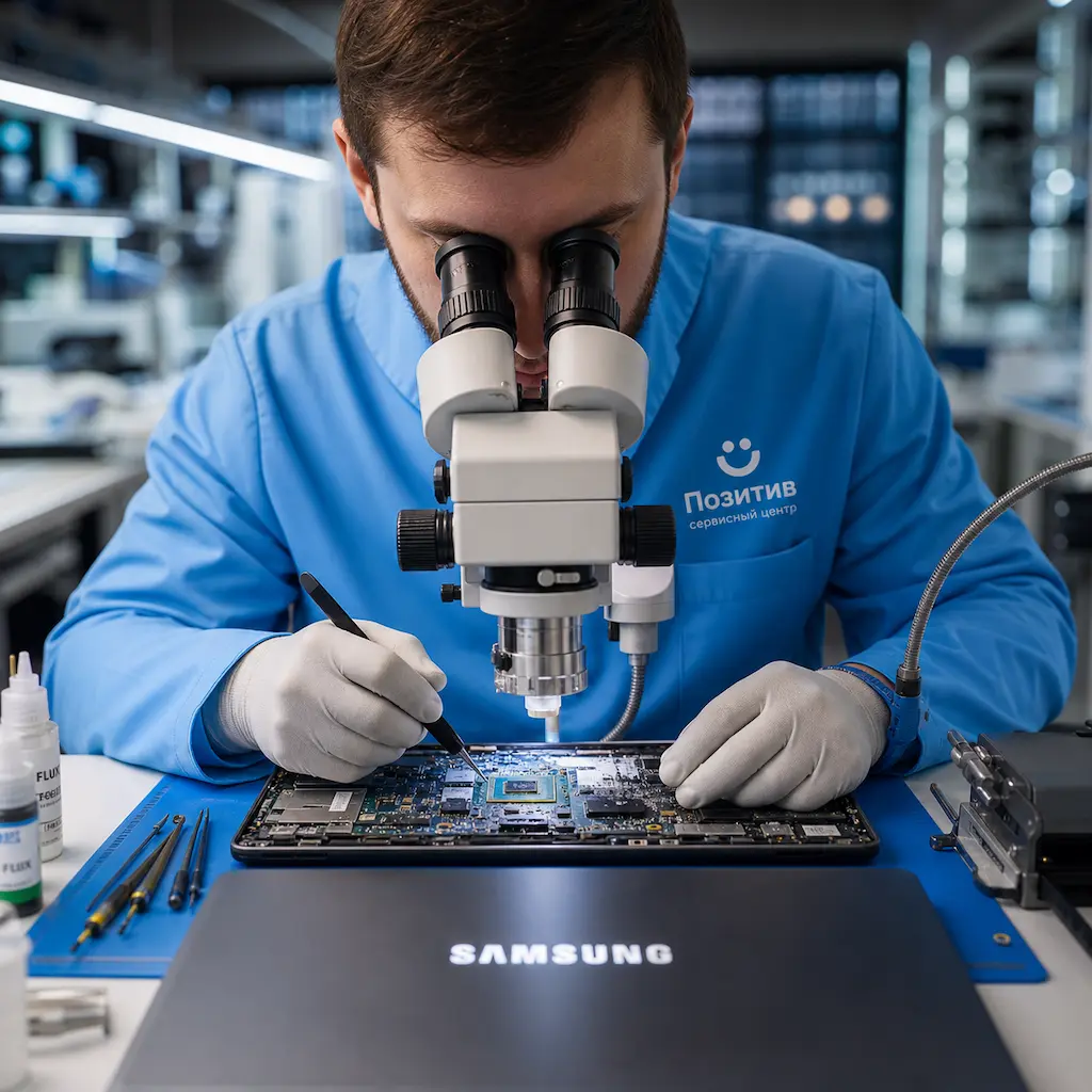 Замена видеокарты ноутбука Samsung в Стерлитамаке