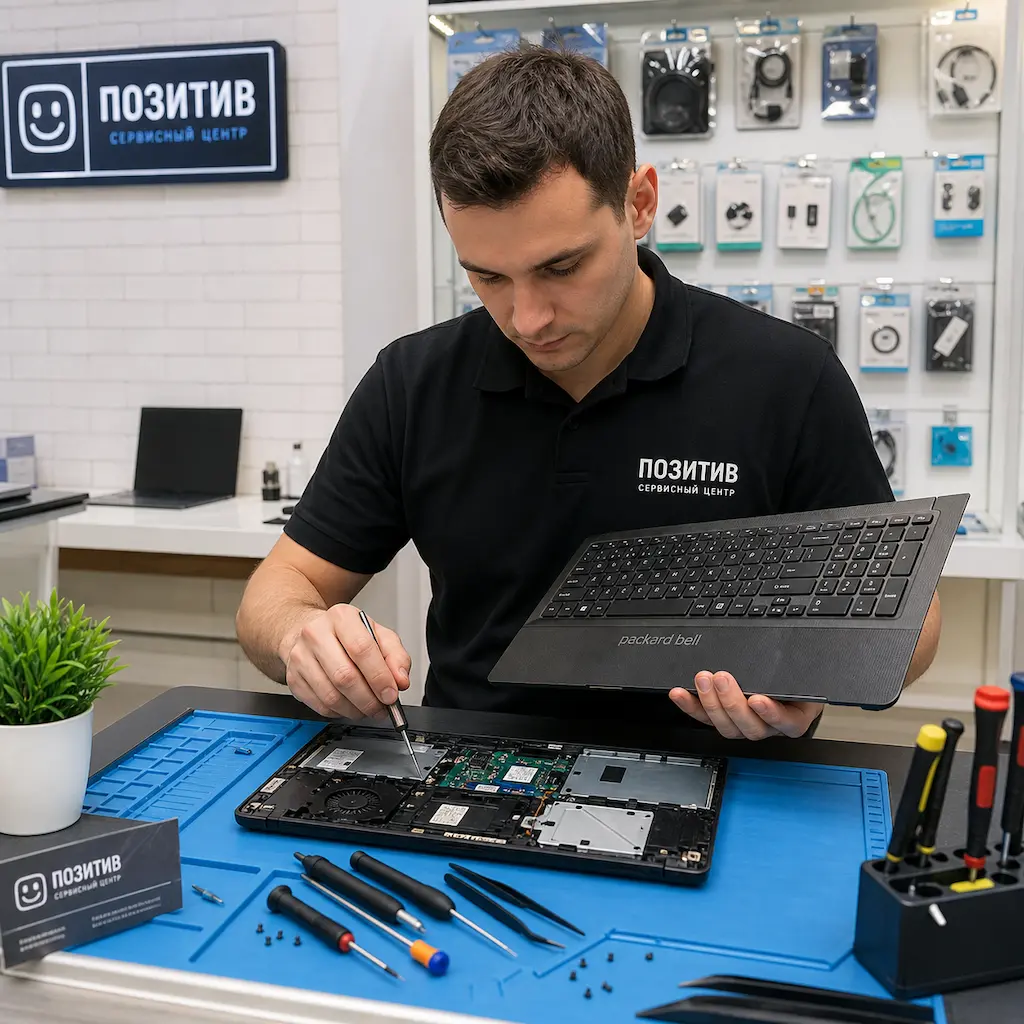 заменить клавиатуру на ноутбуке Packard Bell в Стерлитамаке