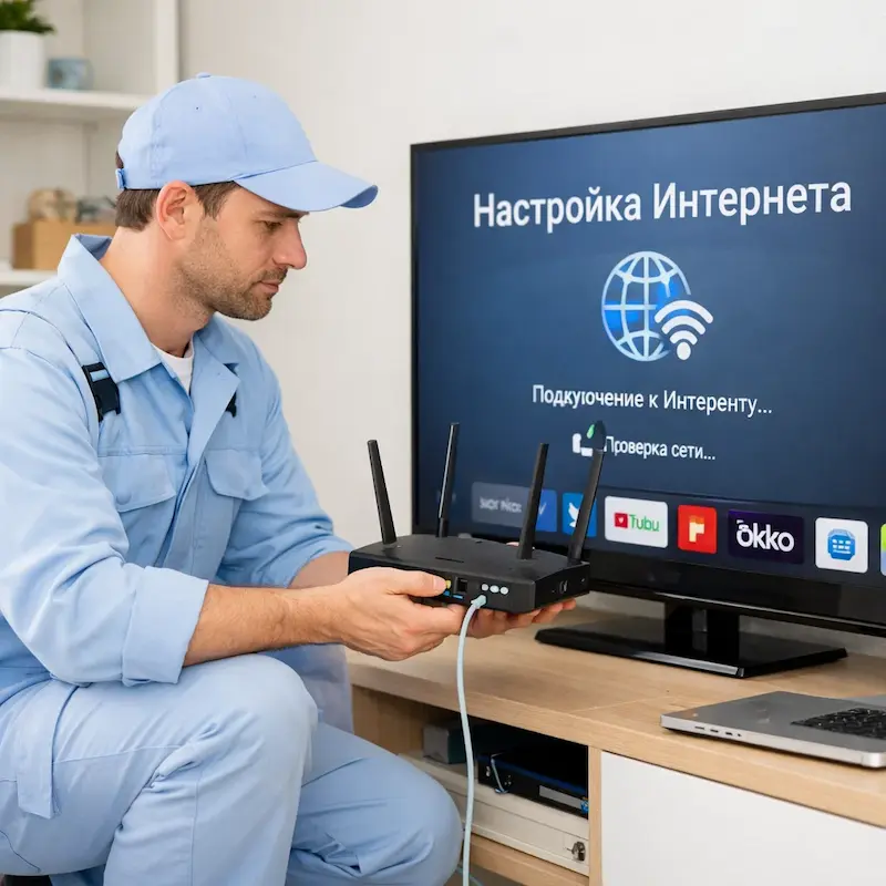 Настройка интернета на телевизоре в Стерлитамаке